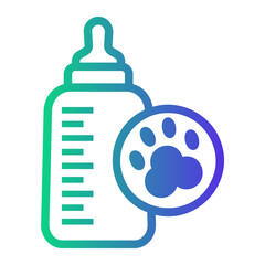 feeding Line Gradient Icon