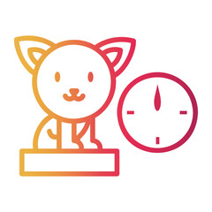 scale Line Gradient Icon