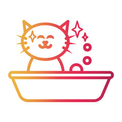 anti Line Gradient Icon