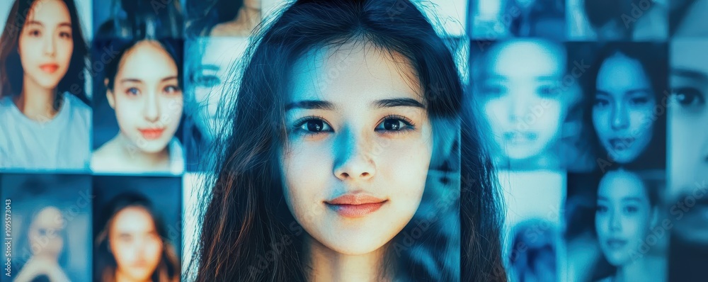 Aufkleber ai-powered facial recognition event unveils deepfake detection techniques tech hub digital innovatio