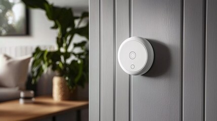 Smart Home Doorbell Wireless Button Modern Interior Grey Door Home Automation Smart D