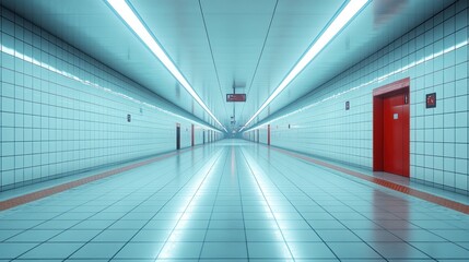 Obraz premium Subway Tunnel Interior