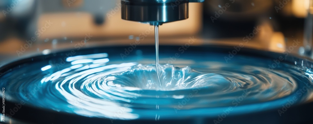 Poster fluid mechanics vortex formation laboratory setting detailed image scientific exploration macro view