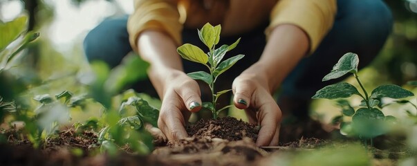 Planting green initiatives workshops for financial professionals outdoor setting nature educational event