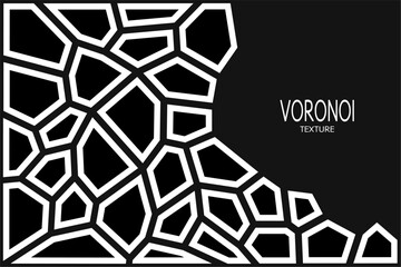 Voronoi vector,Voronoi Texture stone arrangement background,Cracked glass mosaic