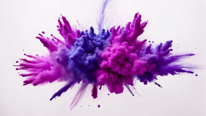 Naklejka premium Dynamic Ink Explosion on White Background