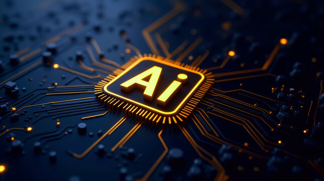AI, Artificial Intelligence, Social Media Concept. 