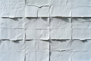 White Creased Paper Background Vintage Texture Aged Crumpled Blank Minimalist Art