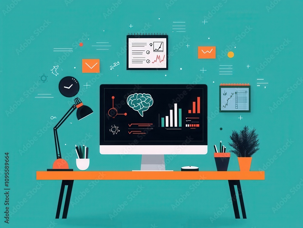 Poster dynamic ai-driven online tutoring session virtual environment educational content engaging atmospher