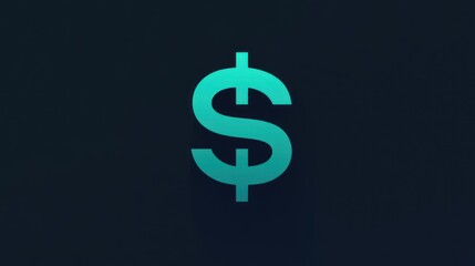 Obraz premium Personal finance logo, minimalist dollar symbol, professional look 