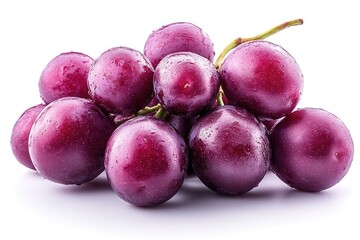 Fototapeta premium Close-up of a cluster of red grapes. Perfect for showcasing healthy food, wine, or vineyard themes.