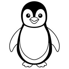 cute penguin illustration