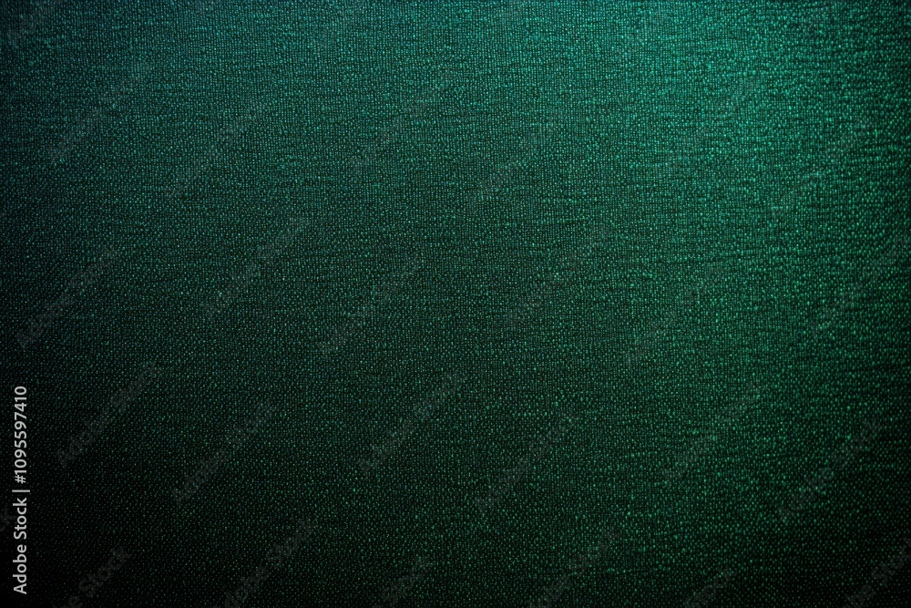 Poster textured green fabric background with gradient and woven pattern