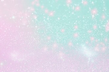 Ethereal Mint and Pink Sparkling Bokeh with Soft Light
