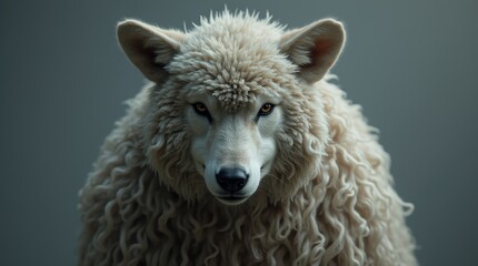 Wolf, wolf image of lamb post - Visual Design Concept.