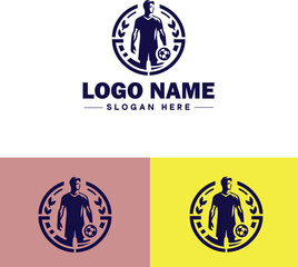 Sports Club icon Athletic club Sports association Recreation club flat logo sign symbol editable vector