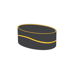 Songkok vector illustration on white background. Islamic cap used during prayer for Muslim men