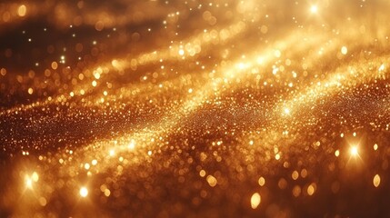 Naklejka premium Golden Sparkle Background
