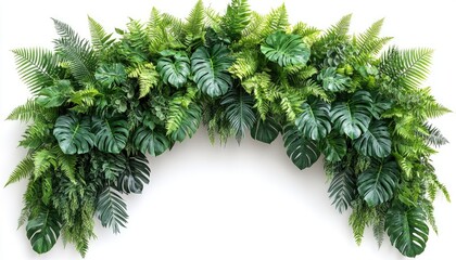 Green foliage backdrop with leaves. Perfect for adding a natural touch to your design projects, especially for summer themes.