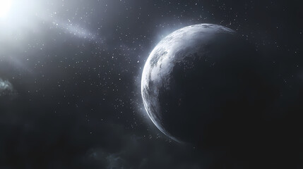 Fototapeta premium Fantasy. Galactic Horizon Edge. Illustration