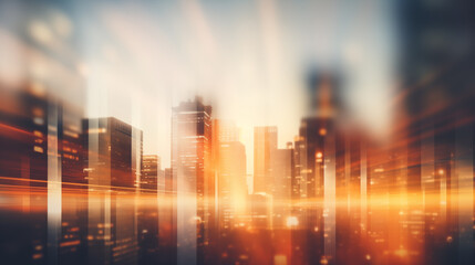 Obraz premium abstract background with city
