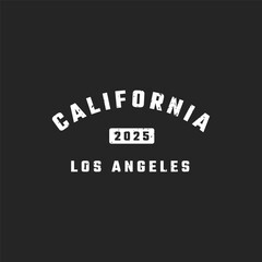 Los Angeles California Typography