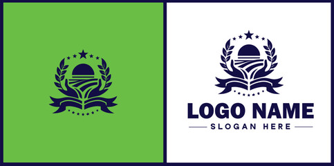 Employment Agency icon Staffing agency Recruitment agency Temp agency flat logo sign symbol editable vector