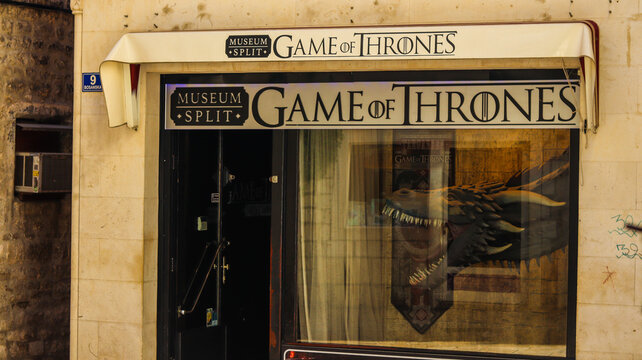 Loja museu de Game of Thrones. Foto feita em Split Cro&aacute;cia em 08 Nov 24