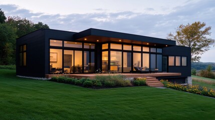 Obraz premium Modern Environmentally Conscious Home Design