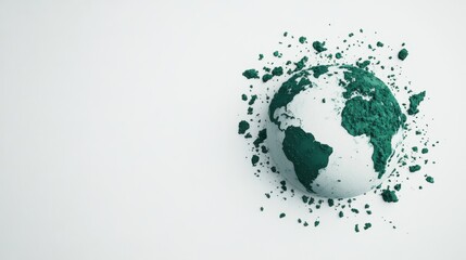 Glowing Earth Concept for Environmental Preservation