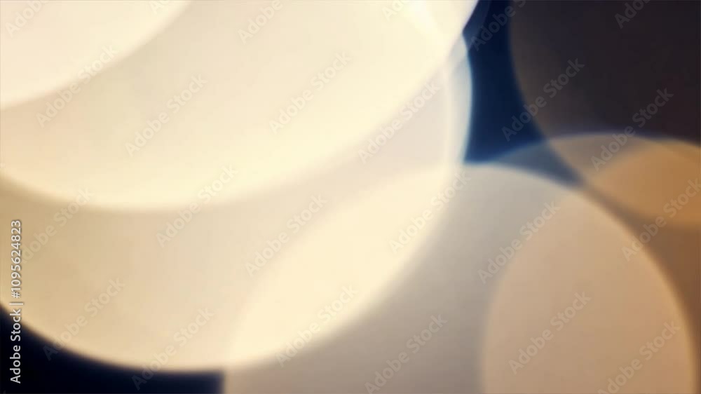 Poster soft, blurred circles of light create abstract background with dreamy bokeh effects, enhancing artis