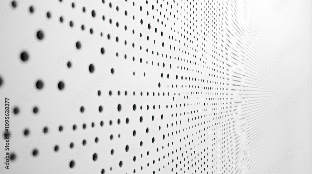 Poster minimalistic grid pattern with evenly spaced small dots, creating a subtle texture ideal for modern 