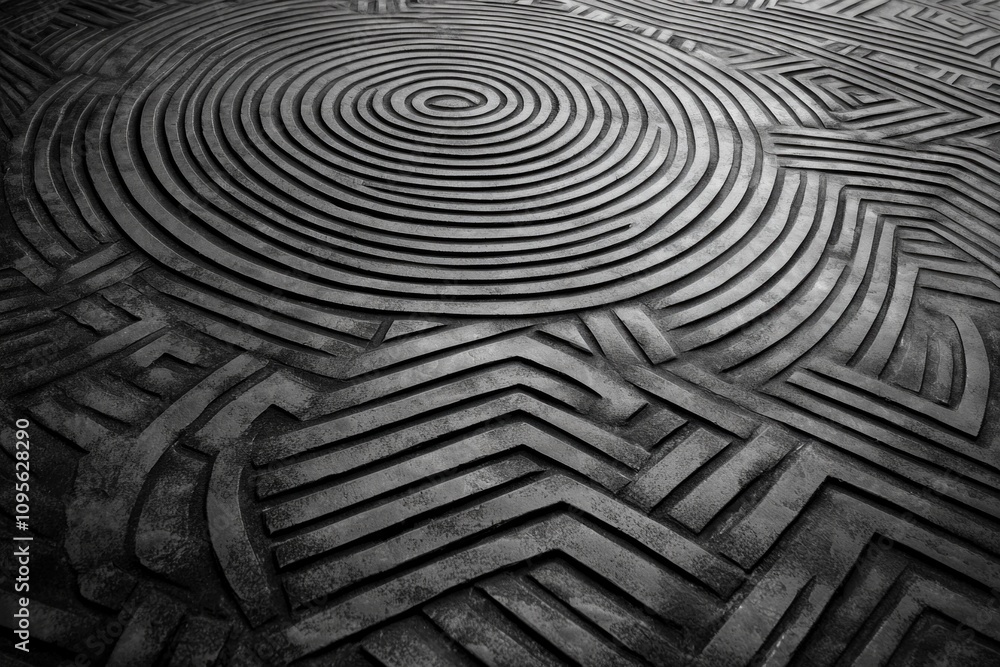 Poster dynamic concrete patterns urban environment abstract photography design elements ground perspective 