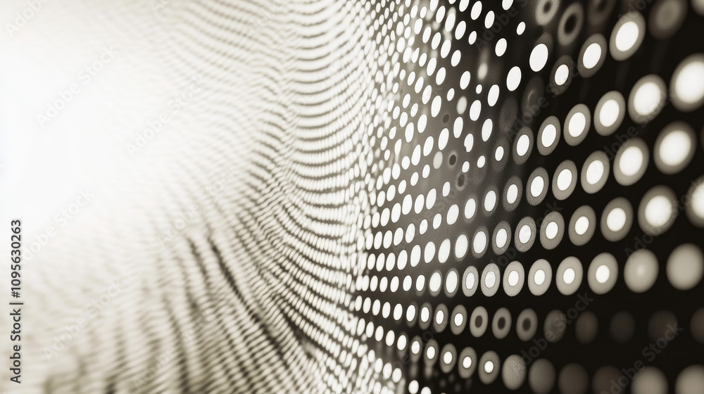 Poster small dots forming a regular grid pattern, adding a modern, clean texture for versatile background a