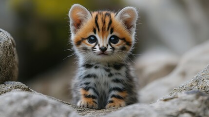 Obraz premium a small animal with black spots