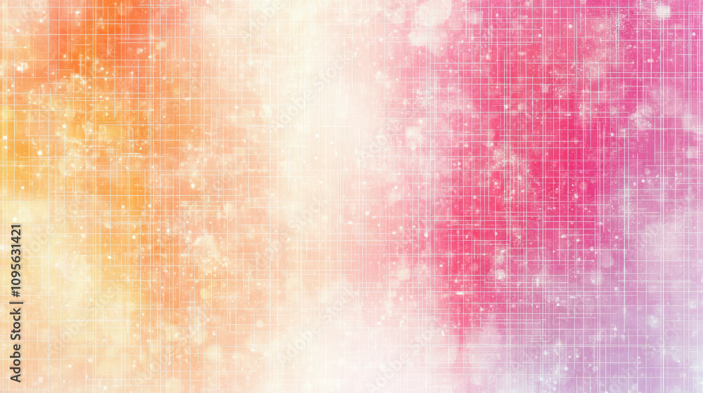 Poster symmetrical arrangement of small dots in a grid, forming a gentle pattern perfect for light, airy de