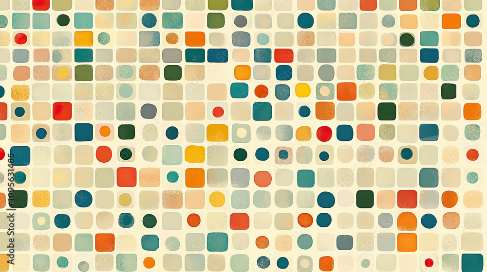 Poster tiny dots arranged in a neat grid pattern, offering a balanced and stylish texture ideal for various