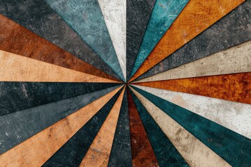 Dynamic geometric patterns abstract art digital creation studio setting bird's eye view modern aesthetics for design