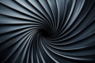 Dynamic spiral pattern abstract art digital design monochrome close-up view modern conceptualization