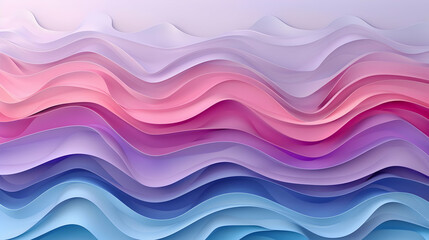 Abstract 3D Wavy Background Illustration