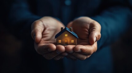 concept of online insurance businessman holding and giving insurance and assurance icon including family health real estate car and financial for risk management concept online insuranc