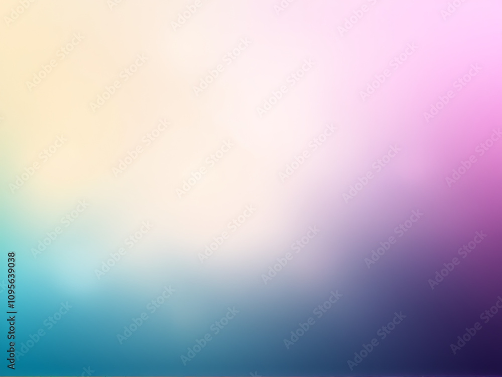 Poster colorful gradient backdrop displayed in soft tones