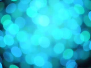 Obraz premium Vibrant blue bokeh lights background