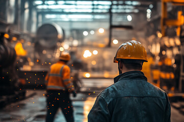 Warehouse workers using ergonomic equipment, such as lifting devices and posture-support tools, emphasizing safety, comfort, and risk reduction in the workplace.
