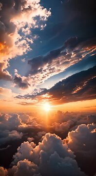 Colorful Sunset Cloudscape