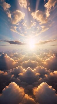 Serene Sunrise With Gentle Clouds