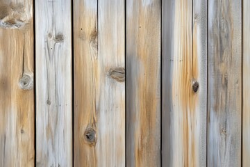 Fototapeta premium Rustic weathered wooden planks with natural grain and knots