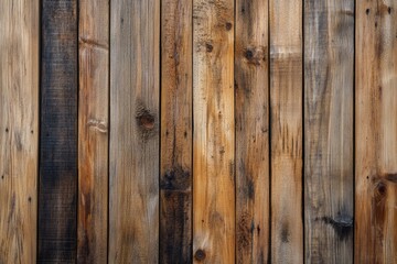 Naklejka premium Rustic wooden plank wall with natural patterns and textures