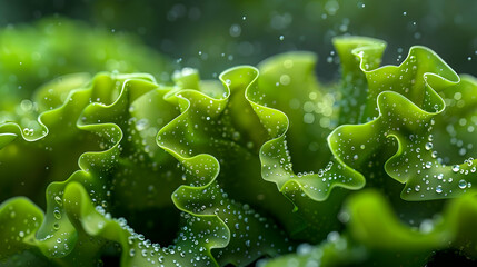 Vibrant Green 3D Leaf Illustration