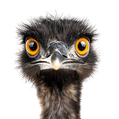 Obraz premium Close-Up of a Curious Emu with Striking Eyes